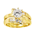 Swarovski gold ring